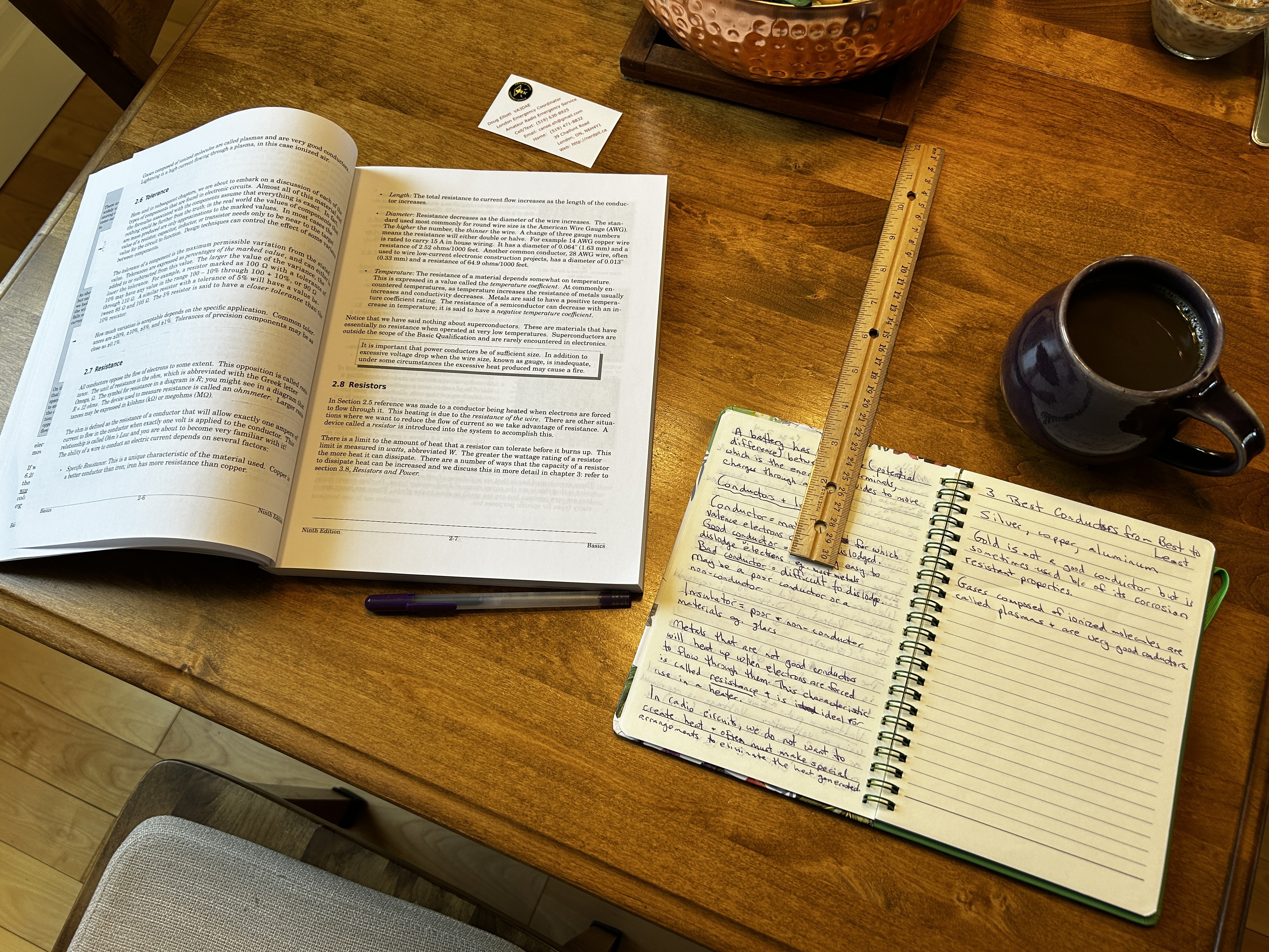 Photo of the cover of the ninth edition of the Canadian Ham Radio study guide.